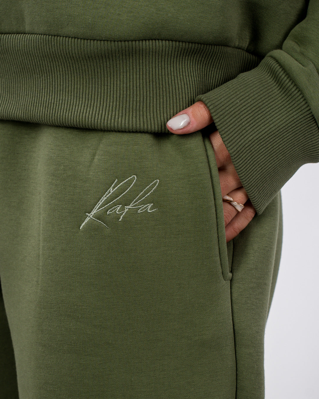 Rafa™ - Olive Green Komplet Trenerka